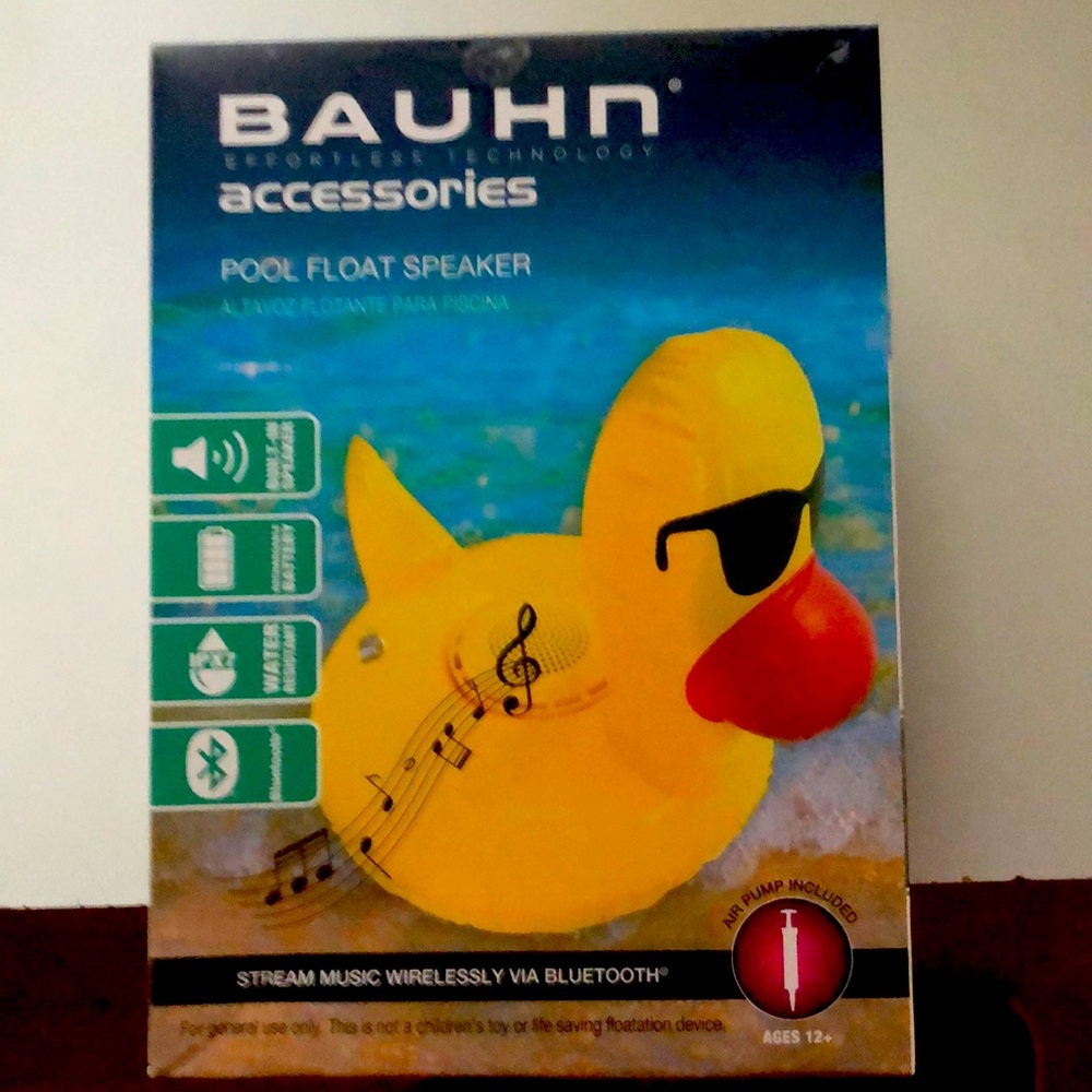 NEW IN BOX Bauhn inflatable pool floats speaker Bluetooth Duck 2 for sale